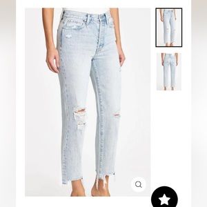 Pistola High Rise Distressed Denim 29